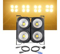 Lumiere Dj Jeux de Lumiere pour Soiree Audience Projecteur Lumière DMX 512 COB LED Éclairage de Scène Phare Par Lampes Intégrée 4x100W Blanc Chaud Spotlight d'éclairage pour fête Théâtre Mariage