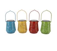Lumière d'ombre extérieure 4 Pack LED ornement suspendu lumière d'ombre décorative pour jardin cour pelouse