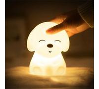 Lumière douce de contact de bande dessinée de silicone rechargeable USB de silicone de lumière animale colorée de chien G