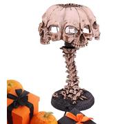 Lumière du crâne squelette, lampe à crâne d'Halloween | Gothic Resin 4 Head Skull Lamp Light,Décoration de lampe d'horreur, résine industriel de style industriel 3D Halloween Lights décoratifs pour le