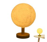 Lumière du globe lunaire | Décoration spatiale de globe lunaire LED, lumière 3D pour chambre à coucher, lumières décoratives de table en forme de lune spatiale pour la maison, le salon et