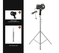 Lumière du jour LED pour la photographie et la vidéo,lampe de soleil balance,éclairage Softbox,flash de portrait,accessoires de studio,YouTube Live,100W -With 2.8m tripod