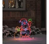 Lumière du Père Noël Multicolore 58.5 x 60 x 1.3 cm Fer vidaXL