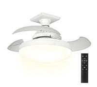 Lumière du ventilateur de plafond - Télécommande, souffleur de chambre | Dispositif de bruit économisant de l'espace, refroidissement économe en énergie pour la salle de séjour, la crèche, le bureau