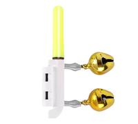 Lumière électronique pour alertes de pêche de nuit - Lampe lumineuse LED - Tube d'alerte de morsures
