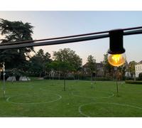 Lumière En Guirlande De Qualité Commerciale E27 50M Avec 50 Prises IP44 - 142611