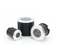 Lumière Enterré - Projecteur Sol Lumières, Mini projecteur encastré basse tension DC 24 V, faisceau lumineux LED, IP67 étanche angle faisceau 30 °, projecteur LED anti-éblouissant enterré(White light,