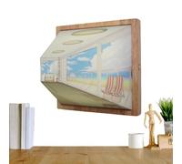 Lumière environnementale murale 3D - lampe décorative LED avec cadre acrylique de 15x15 cm | Lumière de nuit USB montée sur le mur | Éclairage mural pour chambre, salon, galerie, couloir
