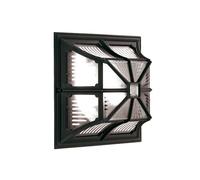 Lumière Extérieure Plafonnier En Aluminium Noir D 30 Cm 1 Flamme E27 Auvent