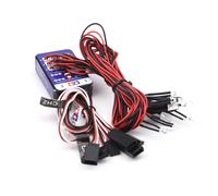 Lumière Flash de Simulation 12 LED, Kit d'éclairage, frein de direction pour voiture RC, modèles à échelle 1/10 Yokomo Tamiya HSP HPI AXIAL RC4WD TRX