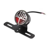 Lumière Frein, Lampe à Queue de Feu arrière de Moto Vintage Universal LED Allume avec le Support de Plaque - FRA
