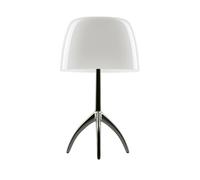Lumiere Grande Lampe de Table Aluminium Blanc avec Gradateur Foscarini - 8025594129380