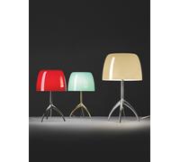 Lumiere Grande Lampe de Table Chrome Noir Blanc Chaud Foscarini - 8025594151268