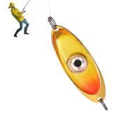 Lumière Imperméable En Forme D'oeil De 6,5x8,2 Cm, Design Intelligent Activé Par L'eau, Attractif Pour Les Automnes Profondes | Lampe Clignotante Haute Visibilité Pour L'utilisation Par Le Pêcheur De