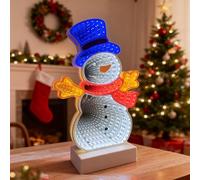 Lumière infini pour sapin de Noël - Effet miroir LED - Décoration 3D avec panneau néon - Décoration murale d'intérieur à suspendre pour porte d'entrée - Mini lumière infinie pour décoration de chambre