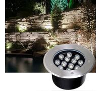 Lumière Jardin Enterré - Spot LED Exterieur, Spot Rond Encastré, Lampe D'inondation Souterraine, Luminaire Étanche IP67, Pour Chemin Souterrain, Cour, Jardin, Décoratif Dans Le Sol ( Color : Green , S