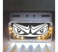 Lumière Latérale LED 24V pour camion pour clignotant Métal Lumière | Haute pour luminosité, sécurité accrue, visibilité nocturne, conception pour robuste, idéal autoroute(White)