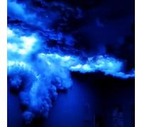 Lumière LED 3D RVB Thundercloud, Lampe Murale Multicolore À Atmosphère Changeante, Bande Lumineuse En Coton Avec Synchronisation De Musique À Distance, For Fête De Cinéma Maison For Adultes(16ft)