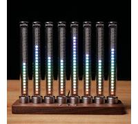 Lumière LED à spectre musical, lumière de reconnaissance du rythme musical, avec 17 couleurs prédéfinies, 20 niveaux de luminosité, réglage dynamique automatique de la sensibilité, pour studio, salle