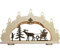 Lumière LED Arc 7 Branches Rustique "Père Noël Sur Traîneau" 52,0x33x6cm