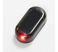 Lumière LED d'alarme de Voiture Riloer, Voyant d'avertissement stroboscopique antivol Universel, Voyant de sécurité d'avertissement simulé d'énergie Solaire, Rouge