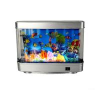 Lumière LED d'ambiance conçue comme un paysage artificiel d'aquarium pour les aquariums de bureau apportant une atmosphère marine à l'intérieur