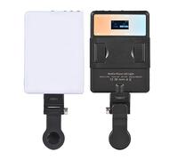 Lumière LED de poche HUIOP Lampe de photographie de 5 W, lumière LED bicolore Vlog de poche 2500 K-9000 K, température de couleur réglable avec écran LCD 60 perles LED trous filetés de 1/4".