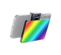 Lumière LED de poche HUIOP Lampe de photographie RGB M16 de 5 W, température de couleur 3000 K-9900 K, réglable en continu avec 72 perles LED, 20 effets d'éclairage FX trous r