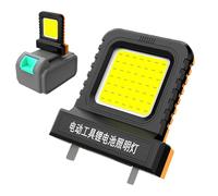 Lumière LED de Travail, Éclairage LED Compatible avec Toutes les Batteries d'Outils Électriques, Lampe Étanche 21 V à Douille Coulissante Réglable pour Garage Spéléologie Pont de Yacht