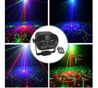 Lumière LED Disco à 60 motifs, éclairage de scène, commande vocale, musique, spectacle, fête, projecteur laser, [3B2A037]