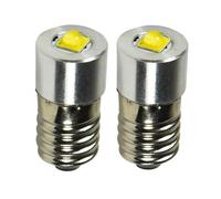 Lumière LED E10 Non polaire, 2 pièces, ampoule 3V 4.5V 6V 12V 24V 3W, lampe de poche d'arcade, phare intérieur et extérieur(Warm White 3000K,3-12V DC)