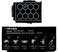 Lumière LED hexagonale, AC85V-265V, blanc froid, options 8W et 10W, HC-L-3624-460