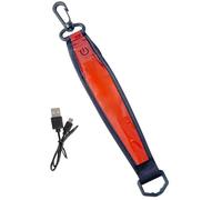 Lumière LED lumineuse pour sac à dos - Sangles réfléchissantes haute visibilité - Pendentifs légers pour sac à dos pour randonnée, camping