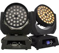 Lumière LED Moving Head, 36x18W RGBWA+UV, rayon de zoom 12-60 degrés, puissance 400W, 2 lumières, RGBWA 6in1