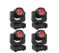 Lumière LED Moving Head, mélange de couleurs RGBW, modes DMX, multicolore, fiche EU