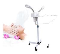 Lumière LED Nanotechnologique 2 en 1 avec Machine de beauté à Vapeur Grossissante 5X, Cou Réglable, mobilité pour les Traitements du Visage