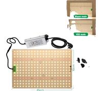 Lumière LED plein-spectre pour plantes, à intensité variable, idéale pour l'hydroponie d'intérieur, QBK1200Plus