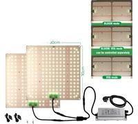 Lumière LED plein-spectre pour plantes, à intensité variable, idéale pour l'hydroponie d'intérieur, QBK1500Pro