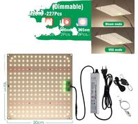Lumière LED plein-spectre pour plantes, à intensité variable, idéale pour l'hydroponie d'intérieur, QBX650