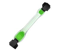 Lumière LED pour bracelet - Bracelets LED Slap, lumières d'avertissement des bracelets de la lumière réfléchissante et clignotante pour la nuit ou le camping, 2nd Generation Silicone Armband-White