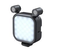Lumière LED pour microphone, kit de vlogging pour smartphone, lumière de remplissage 2 en 1 et configuration, kit de fabrication de films pour et adolescents, accessoire de créateur de