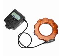 Lumière LED pour Objectif d'appareil Photo avec Kit pour Objectifs 40.5-77mm, Lumière FL pour la Photographie, Accessoire d'appareil Photo pour éclairage Uniforme