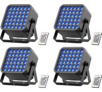 Lumière LED, puissance 72W, contrôle DMX, ZQ01246-4pcs, prise EU