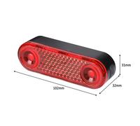 Lumière Led Réfléchissante Pour Porte-Bagages De Vélo, Charge Usb, Éclairage Pour Siège Arrière De Bicyclette, Lanterne D'avertissement De Sécurité Pour L'équitation Nocturne En Extérieur