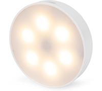 Lumiere Led Rond Pour Armoire, Commande Tactile, Rechargeable Usb-C, Dimmerable, Magnétique, 3 Températures De Couleur, Veilleuse, Lampe Led Rechargeable, Lampe Placard