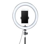 Lumière LED Ronde Dimmable avec Trépied, Projecteur pour Studio