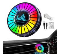 Lumière LED rythmique musicale, lumières d'intérieur de voiture avec tablettes parfumées - Lumières d'intérieur de voiture, lampe d'ambiance rythmique musicale pour voiture, jeux, fête