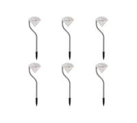 Lumière LED solaire de jardin 6 pcs 9 x 7,8 x 29,5 cm