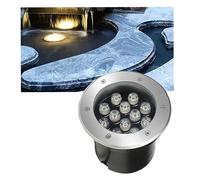 Lumière LED Submersible - Projecteur Sous-marin Étanche IP68, Spot Encastrable Exterieur, Projecteur LED Encastré Extérieur Basse Tension 24V, Projecteur De Terrasse Extérieur Encastré ( Color : Warm