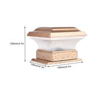 Lumière LED - SURENHAP - Lampe de poteau solaire - ABS étanche - 19% taux de conversion - Jardin extérieur